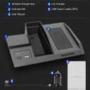 Wireless Car Charger for Mazda CX-5 2017–2025 Accessories, Center Console Wireless Phone Charging Pad for Mazda CX-5 Car Interior Accessories 2017 2018 2019 2020 2022 2023 2024 2025