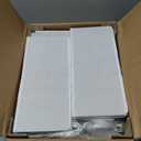 Furologee End Table with Charging Station, Nightstand with Fabric Drawers, Side Tables with USB Ports & Outlets, Night Stand with Storage Shelf & Hooks, for Living Room/Bedroom, White (1 PC (11"D x 14.96"W x 23.6"H))