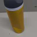 Owala FreeSip Insulated Stainless Steel Water Bottle with Straw for Sports and Travel, BPA-Free Sports Water Bottle, 24 oz, Grey/Yellow, Golden Conquest