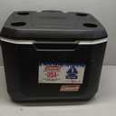 Coleman Xtreme 50qt Rolling Cooler with Wheels, Extra-Walled Insulation Keeps Ice up to 5 Days, Portable Wheeled Hard Chiller (Black)