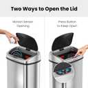 iTouchless Patented Large 24 Gallon Motion Sensor Trash Can | Odor Filter
