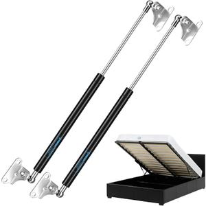 20 Inch 200Lb/890N Gas Struts, Gas Shocks Spring Prop Lift Support with L-Type Mounting Brackets for Heavy Duty Tool Box Lid RV Bed Door Boat Hatch TV Cabinet Window Basement Floor Trap Door, 2 PCS