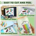 Koala 95% Clear Sticker Paper for Inkjet Printer - Waterproof Printable Vinyl Sticker Paper - 8.5x11 Inch, 50 Sheets, Transparent Glossy - Easy to Use for DIY Personalized Decals