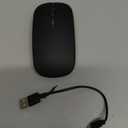 Wireless Bluetooth Mouse Rechargeable Long Lasting Dual Mode - BT 5.2 & 2.4G Silent RGB LED Mice, Slim Portable Ergonomic Mouse for Laptop/PC/Tablet/MacBook/iPad/Apple Devices(Black)