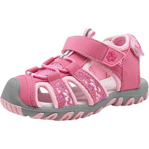 Apakowa Toddler Girls Sandals Shoe Outdoor Walking Closed Toe, Size 25