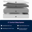 Avenco Twin Size Mattress 8 Inch, Memory Foam Twin Mattress in a Box for Comfort Sleep & Pressure Relief, CertiPUR-US Certified for Medium Firm Mattresses