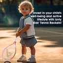AMA SPORT Kids Tennis Racket for Junior Toddlers Starter Kit 17-25" Tennis Racquet for Girls and Boys with 420D Nylon Shoulder Strap Bag