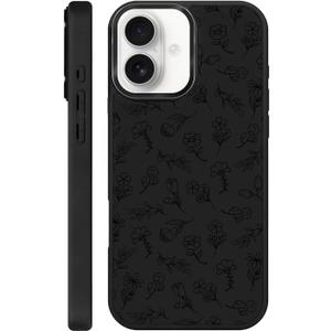 Case for iPhone 17, Compatible with MagSafe,TPU Slim Shockproof Camera Protective Phone Cover for iPhone 17-Exquisite Little Flower