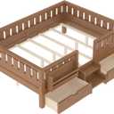 Twin Size Platform Bed, size: 78.54*11.81*5.91 in (Twin)