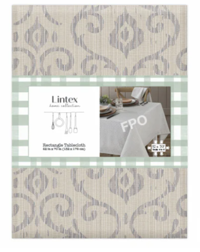 Lintex Home Collection Rectangle Tablecloth 52"x70" (132 x 178 cm), Beige