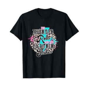 The Thunder Rolls and The Lightnin' Strikes Leopard T-Shirt, Medium
