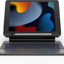 Dexnor for iPad 9th Generation Case with Keyboard Floating Cantilever Magnetic Stand Multi-Touch Trackpad Backlit Pencil Holder Magic Style Keyboard Case for iPad 9th/8th/7th Generation 10.2", Black