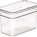 Cambro 46CW 3.9 qt Capacity, 10-7/16" Length x 6-3/8" Width x 6" Depth, Camwear Clear Polycarbonate Fourth Size Food Pan
