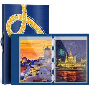 Nariolar Puzzle Storage Folder for 500 Pieces with 10 HD Pockets, Medium