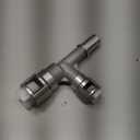 Metal Heater Hose Connector Compatible with Cadillac, Chevrolet, GMC Models (Select), Direct Replacement for 800-413HP Heater Hose Connector Silver