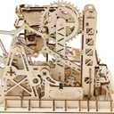 ROKR Marble Run 3D Wooden Puzzles Model Building Kits for Adults - Educational Project Brain Teaser, DIY Crafts for Adults & Kids (Fortress)