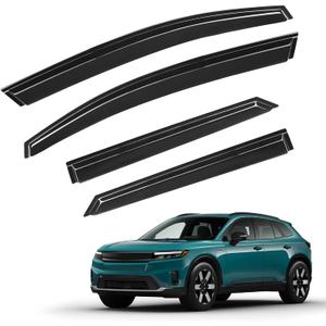 Window Visors Rain Guards for 2024 2025 Honda Prologue EX Touring Elite Sport, Tape-On Window Deflectors, Weather Protection, Wind Noise Reduction, Honda Prologue Accessories (4 Pcs) (24 25 Prologue)