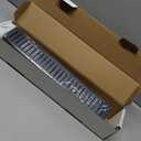 Black Shower Drain 18 Inch, Modern Linear Shower Drain Matte Black