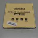 GOODaaa 10W Portable Solar Charger with Dual USB Outputs Super Handy Foldable Size 24% High Conversion Efficiency Solar Panels, Waterproof & Dustproof & Shockproof, Wide Compatibility