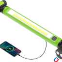 Mechanic Work Light, 3000LM Magnetic Work Lights, 5200mAh Rechargeable LED Work Light Bar, Portable Cordless Underhood Work Lights with Hooks for Inspection Workshop Emergency (Green)