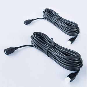 2 Pcs Parking Sensors Extension Cord Parktronic Backup Radar 2 Pin Cable Line Kit for Car Auto Vehicle