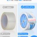 JARLINK 18 Rolls Ultra Clear Packing Tape | 2.7mil Thick and 1.88" Wide. 60 Yards per Roll, 1080 Total Yards. Heavy Duty Packaging Tape for Shipping and Moving
