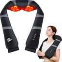Neck Massager with Heat - Back and Neck Massager for Pain Relief Deep Tissue Shiatsu Kneading Massage Pillow, Neck and Shoulder Massager, Gifts for Men Women Mom Dad (Not Cordless)