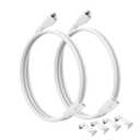 SinLoon T5 T8 LED Cable 3.3FT LED 3Pin Integrated Tube Male to Female Adapter Extension Cord for Integrated Fluorescent Tube Light Bulb Lamp Holder (2 Pack/1M)