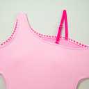 blibean Teen Girls Swimsuits One Piece Bathing Suit with Chest Pads Size 6-15 Years (Pink, XL)