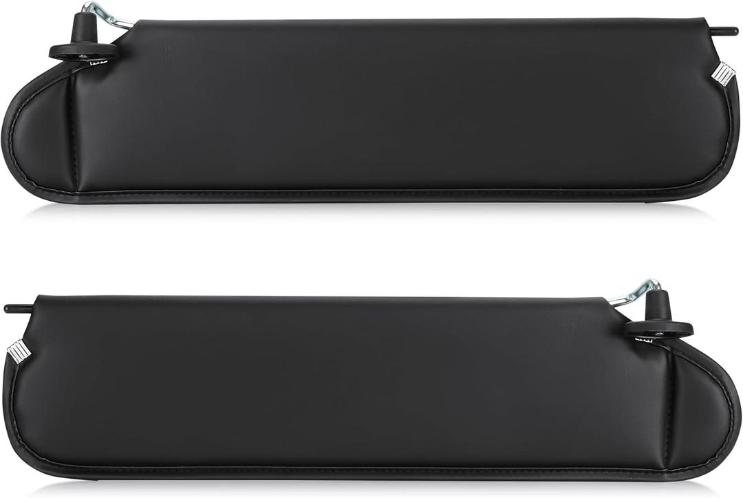 Left Driver & Right Passenger Side Black Sun Visor1 Pair Fit for Jeep Wrangler TJ 1997 1998 1999 2000 2001 2002 Sunvisor Replacement