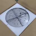 Modern Chandeliers for Living Room Crystal Chandelier Ceiling Light Fixture LED Dimmable with Remote Pendant Lighting Flush Mount Lighting for Dining Room Bedroom Silver (32 inch)