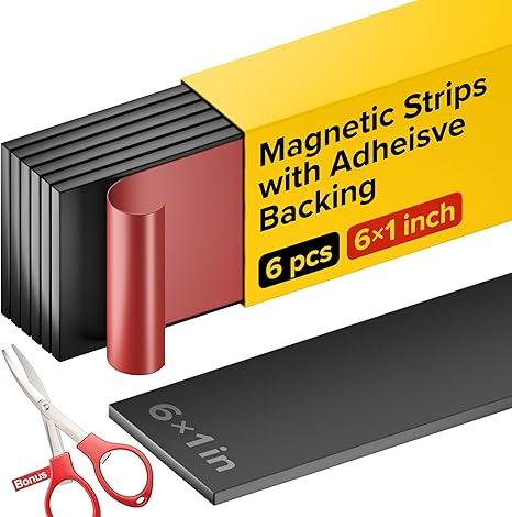 Magnetic Strips With Adhesive Backing