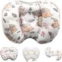 KAKIBLIN Baby Support Pillow, Head and Neck Support, 2 in 1 Banana Neck Pillow for Baby Newborn, Adjustable Head Pillows for Kids (Hedgehog)