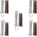 Swimming Pool Cover Stainless Steel Spring with Stopper D Ring and Protective Vinyl Spring Cover - for All Major Brands Cover(5 Pack)