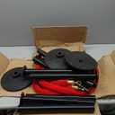 RoadHero Plastic Stanchion Post, Red Carpet Ropes and Poles with Weighted Base, Velvet Rope Barrier for Crowd Control, Party and Movie Theater, 4 PCS (34.8 Inch)