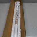 Long Tension Rod 41-126inch White Tension Curtain Rods no Drilling 1.26" Diameter Outdoor Curtain Rod for Patio,Windows,Shower,Doorway,Heavy Duty Spring Rods