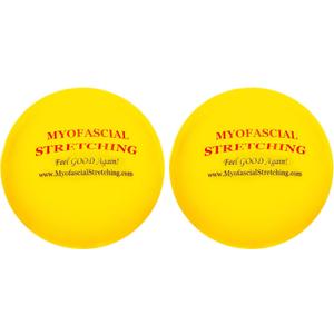 Four Inch Inflatable Balls for Myofascial Stretching Self-Treatment, Myofascial Release, Pain Reduction, Massage, Muscle Tightness and Spasm, Trigger Points (2 Count)