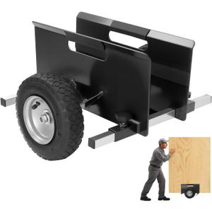 10" Panel Dolly Heavy Duty Drywall Cart with Pneumatic Wheels  700LB Capacity Panel Cart for Sheetrock, Plywood & Doors  Adjustable Frame with Anti-Slip Rubber Pads (Black)