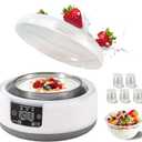Yogurt Maker with Temperature Control, Adjustable Time Homemade Probiotic Yogurt Maker Machine