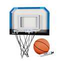 Franklin Sports Mini Basketball Hoops-Indoor Over The Door Mini Hoop+Basketball Sets-Perfect Accessory for Bedroom+Office (16" x 10" (Pack of 1)) Mini Pro Hoops - Blue