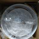 White Semi Flush Mount Ceiling Light, 16.5'' Drum Ceiling Light Fixture