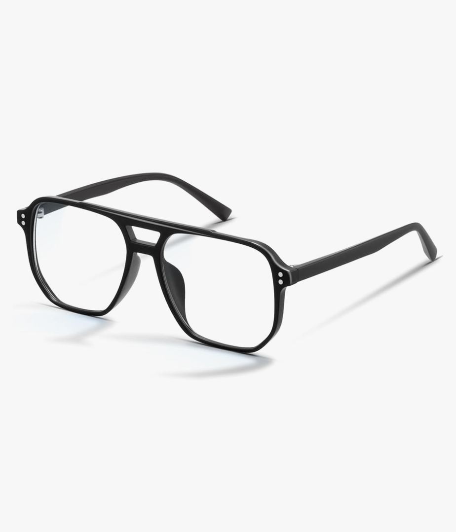 livho Vintage Aviator Blue Light Blocking Glasses, Fashion Oversized Frames with UV Protection Coating, Unisex Design
