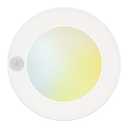 JULLISON 4 Inch Field Selectable 5CCT LED Motion Sensor Ceiling Light, 120V Wired Closet Light, 10 Watts, 600Lm, CRI80+, Non-dimmable, ETL Certified, Wet Location, Round/White, 1 Pack