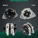SCITOO New Alternator Fits for Hyundai for Entourage 3.8L 2008-2010,for Kia for Borrego 3.8L 2009-2011,for Kia for Sedona 3.8L 2008-2010 12V 150Amp CW 6-Groove Pulley High Output Alternator 11387
