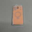 360 Spin Silicone Stand (Pro-Version) for iPhone 17 Pro Max Case: Cute Wavy [Full Camera Protection] (Fit for MagSafe) Shockproof Women Girl Phone Case for iPhone 17 Pro Max 6.9", Cosmic Orange