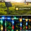 Upgraded 70FT 200 LED Solar Rope Lights, Timer & 8 Modes Trampoline Accessories Solar String Lights, IP65 Waterproof Solar Powered Fairy Lights for Party Garden Yard Tree Camp(Multi Colored)
