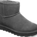 BEARPAW Alyssa Women's Slip-On Winter Boots Comfortable Ankle Boot, Casual Winter Shoes for Women, Graphite 060, Size 10