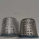 PATIKIL Gutter Guard Filter 2.48"-2.28", 2 Pcs PVC Termination Cap Mesh Screen Roof Vent Cover Stainless Steel Conical Exhaust Pipe Cover Downspout Guard Filter Strainer for Downspout