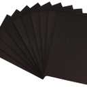 CleverDelights 8 x 12 Inch Black Foam Sheets - 10 Pack - 1/4" (6mm) Extra Thick Craft Sheets