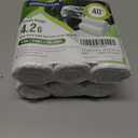 2 x PE 4 Gallon Trash Bags, 105 Count - Unscented Small Garbage Can Liners for Bathroom, Kitchen, Office, White 4 Gal Trash Can Bags